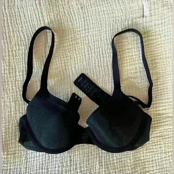CUUP Demi Spacer Bra | 30A | T SHIRT BRA | Black | Gold Hardware - Picture 2 of 9